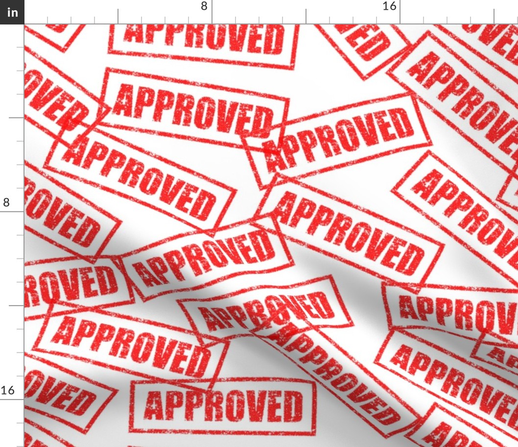 27 approved accepted yes approval certified certificate rubber stamp red ink pad documents files white background chop grunge distressed words seal pop art culture vintage retro current affairs strong message statement sign label symbols monochromatic jok