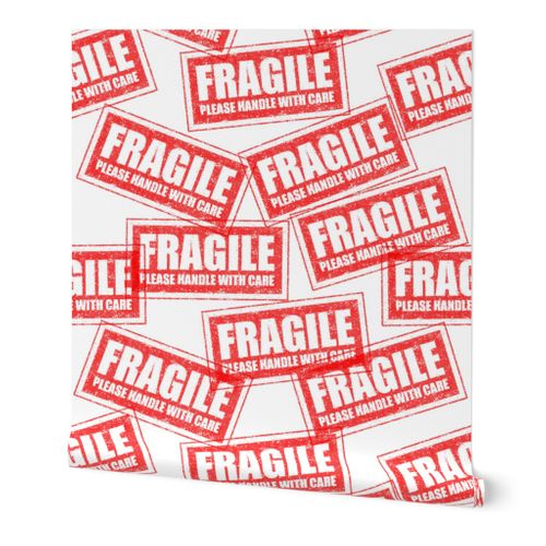 16 Fragile Please Handle With Care Packa Spoonflower