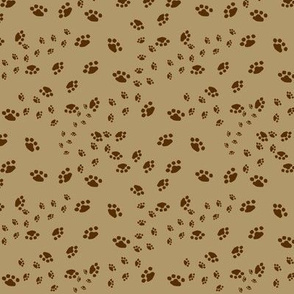 My paw pal prints - tan brown