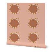 abstract sun - terracotta dusty blush