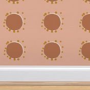 abstract sun - terracotta dusty blush