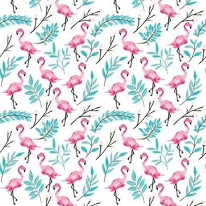 Pink Flamingos in Shade // Micro