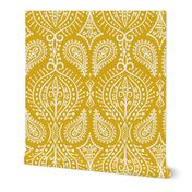 Marrakech - Paisley Goldenrod Yellow Large Scale 