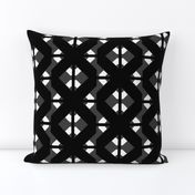 BLACK WHITE SPOONFLOWER TILE 3