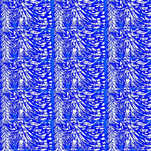 Blue Feathered Pattern