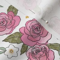 Pink Roses - Smaller Print