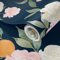 Kumquat bouquet navy