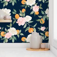 Kumquat bouquet navy