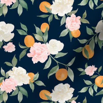 Kumquat bouquet navy