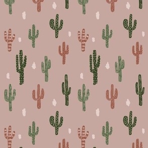 Blush Cactus Fabric, Wallpaper and Home Decor | Spoonflower