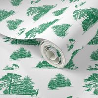 Evergreens toile with animals