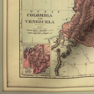 Colombia and Venezuela map - FQ, small