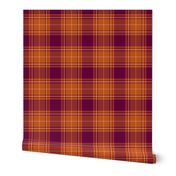 Orange and Maroon Plaid