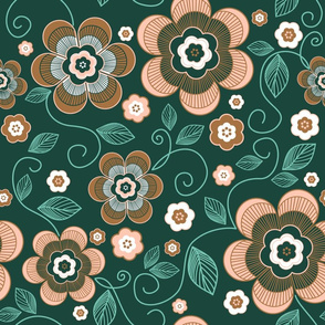 Bronze Forest Floral