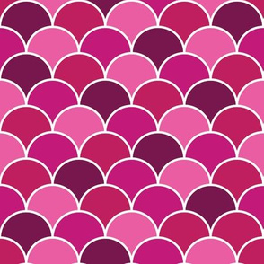 Pink Clam Shells seamless vector pattern