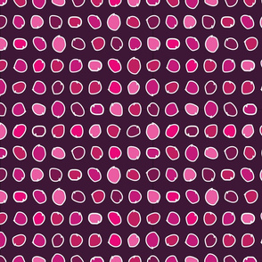 Pink Polka Dots seamless repeat pattern