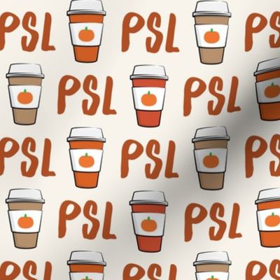 Pumpkin Spice - PSL - Coffee Cups - Latte - Pumpkin fall drink - LAD19