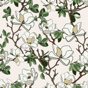 Blooming Magnolia Ivory