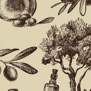 Olives & oil pattern
