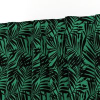 Brush palm leaves – black on bright green