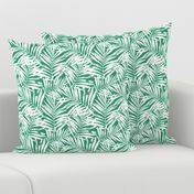Brush palm leaves – white on bright green