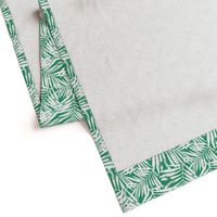 Brush palm leaves – white on bright green