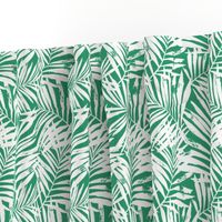 Brush palm leaves – white on bright green