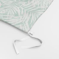 Brush palm leaves – white on bright green