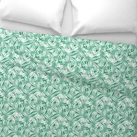 Brush palm leaves – white on bright green