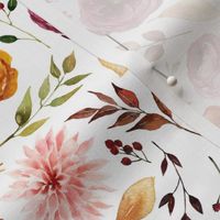Fall Apple Cider Florals // White