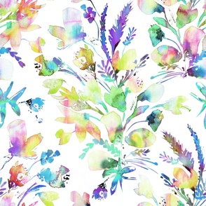 Colorful Watercolor Flowers