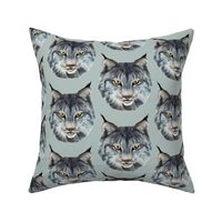 the wild cat wild animal fabric