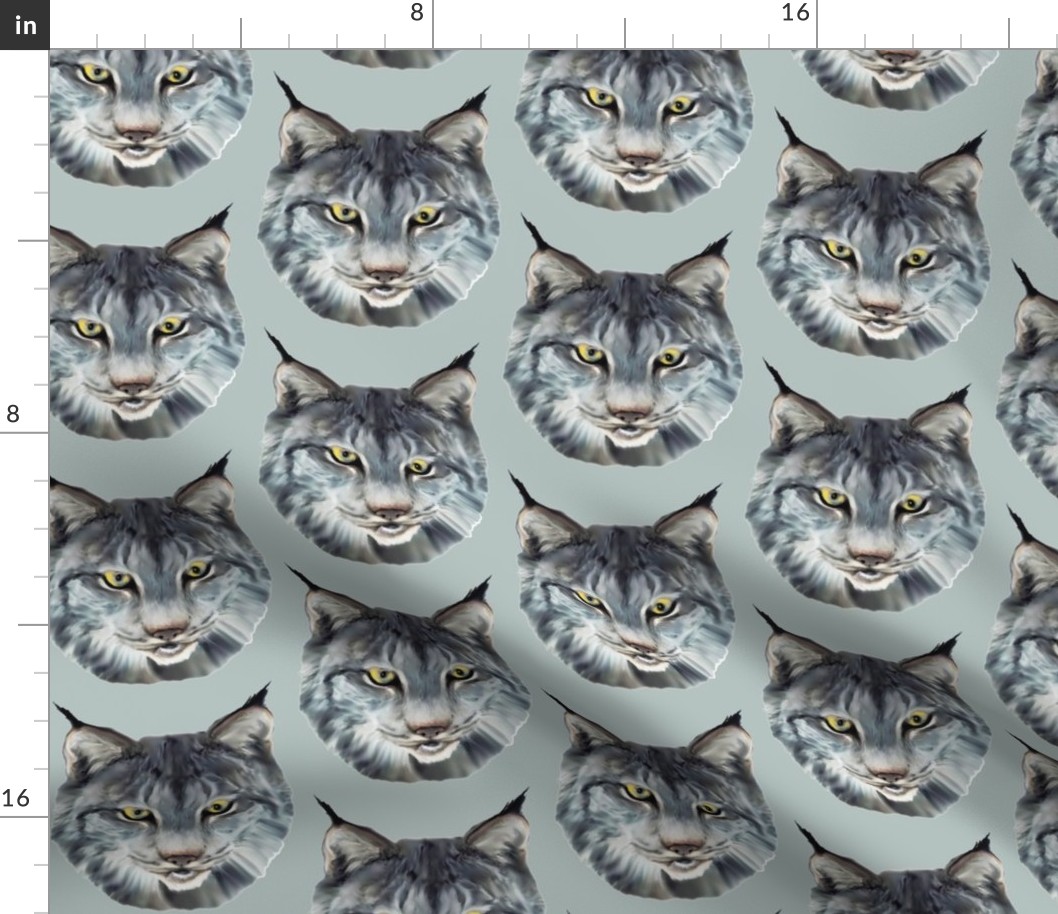 the wild cat wild animal fabric