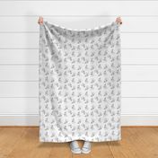 Fawn in grayscale repeat