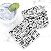 Cannabis word collage