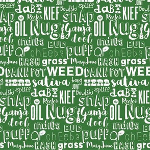 Cannabis word collage