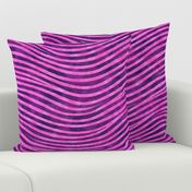 ★ WE’RE ALL MAD HERE ★ Cheshire Cat Watercolor Stripes (or Pink and Purple Zebra - Tiger) / Large Scale / Collection : Wild Stripes – Punk Rock Animal Prints 2