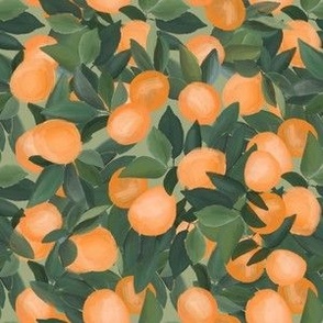 orange grove on taupe 