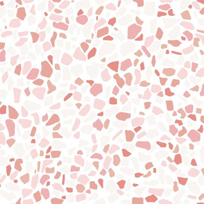 Terrazzo Summer Spring muted pinks