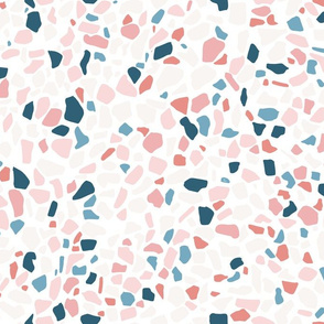 Terrazzo Summer fun Spring pinks and blues