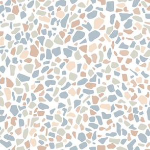 Terrazzo muted winter tones