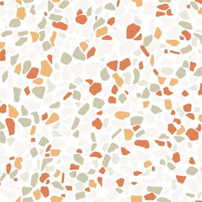 Terrazzo Summer fruit Citrus Peach Tangerine 