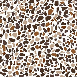 Terrazzo Autumn Winter Brown Clay Earth tones