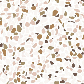 Terrazzo Neutral Earth tones Brown Blush and Bone