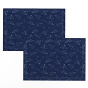 Paper Plane Outline // Navy