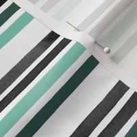 Small Watercolor Stripes White Spearmint Multi by Friztin