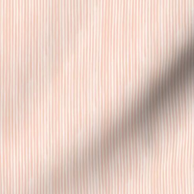 Vertical Miniature Watercolor Stripes Rosé by Friztin