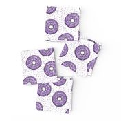 spider web donuts - halloween doughnuts - polka dots purple - LAD19