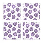 spider web donuts - halloween doughnuts - polka dots purple - LAD19