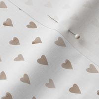 Mini Amber Hearts // White